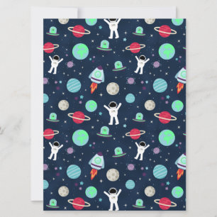 Space Pattern illustration Save The Date