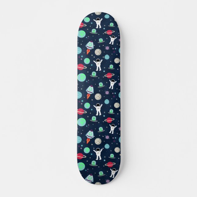 Space Pattern illustration Skateboard (Front)