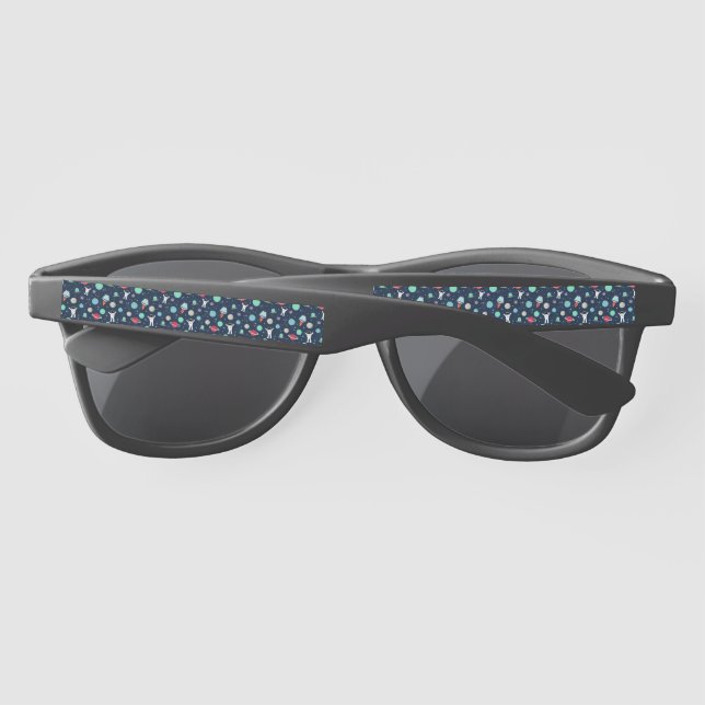 Space Pattern illustration Sunglasses (Back)