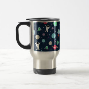 Space Pattern illustration Travel Mug