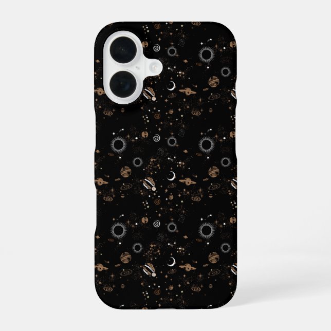 Space Pattern  iPhone 16 Case (Back)