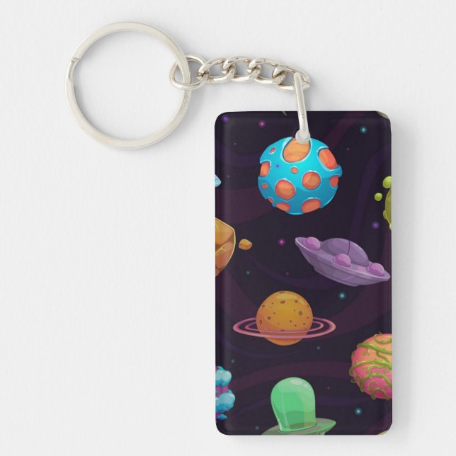 Space pattern key ring (Front)