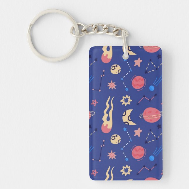 Space pattern key ring (Front)