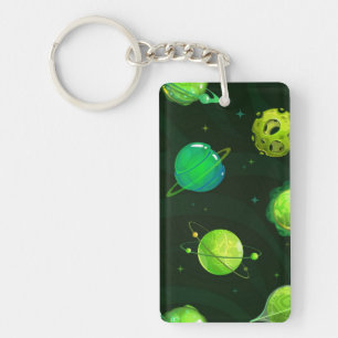 Space pattern key ring