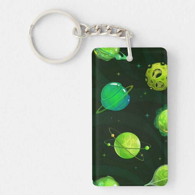 Space pattern key ring (Front)