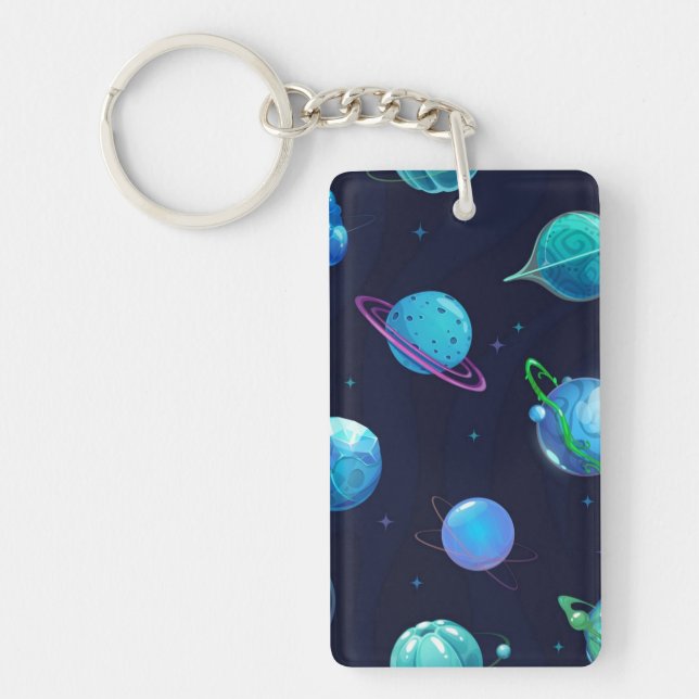Space pattern key ring (Front)
