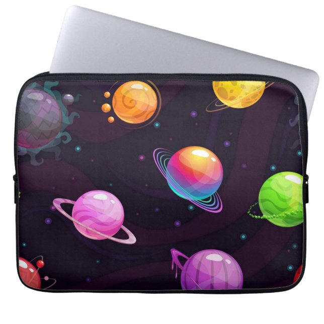 Space pattern laptop sleeve (Front)