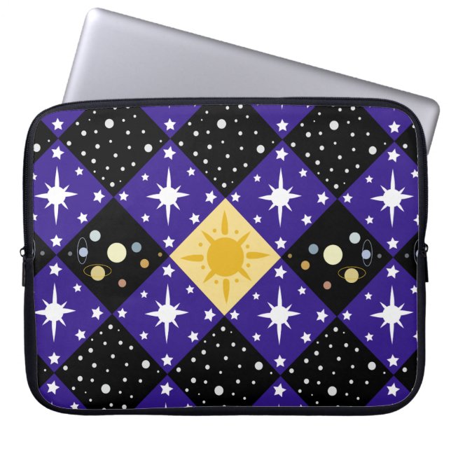 Space Pattern Laptop Sleeve (Front)