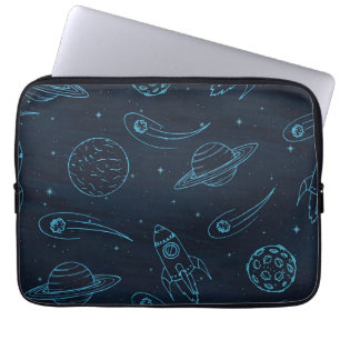 Space pattern laptop sleeve