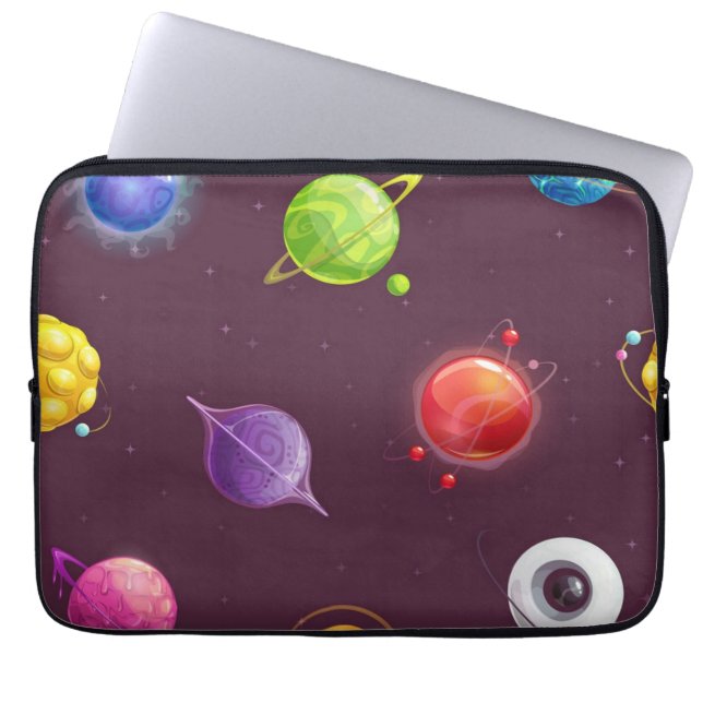 Space pattern laptop sleeve (Front)