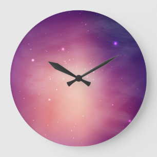 Space pattern large clock