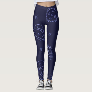 Space pattern leggings