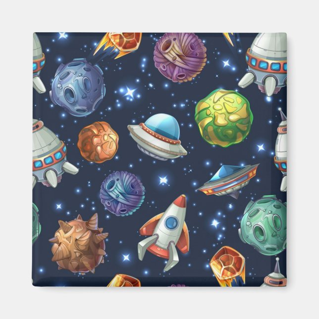 Space pattern magnet (Front)