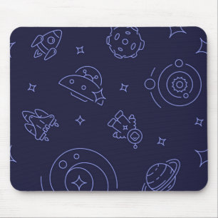 Space pattern mouse pad