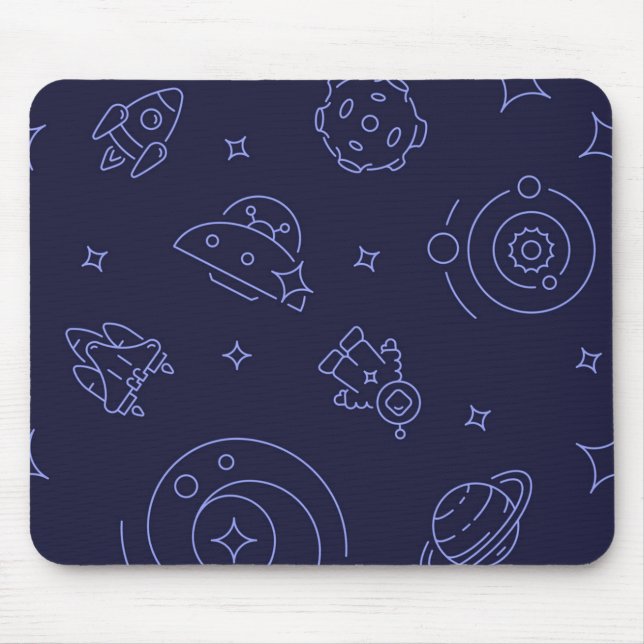 Space pattern mouse pad (Front)