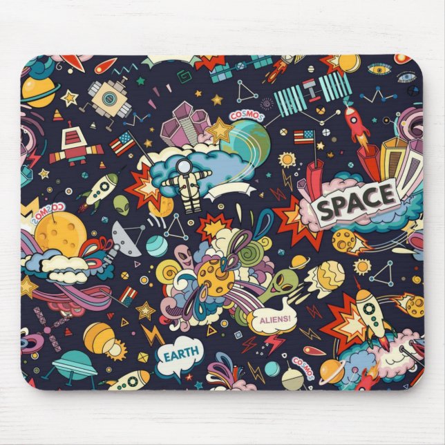 Space pattern mouse pad (Front)