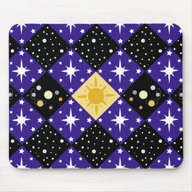 Space Pattern Mouse Pad (Front)