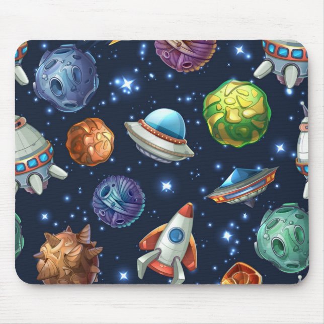 Space pattern mouse pad (Front)