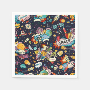 Space pattern napkin