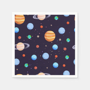 Space pattern napkin