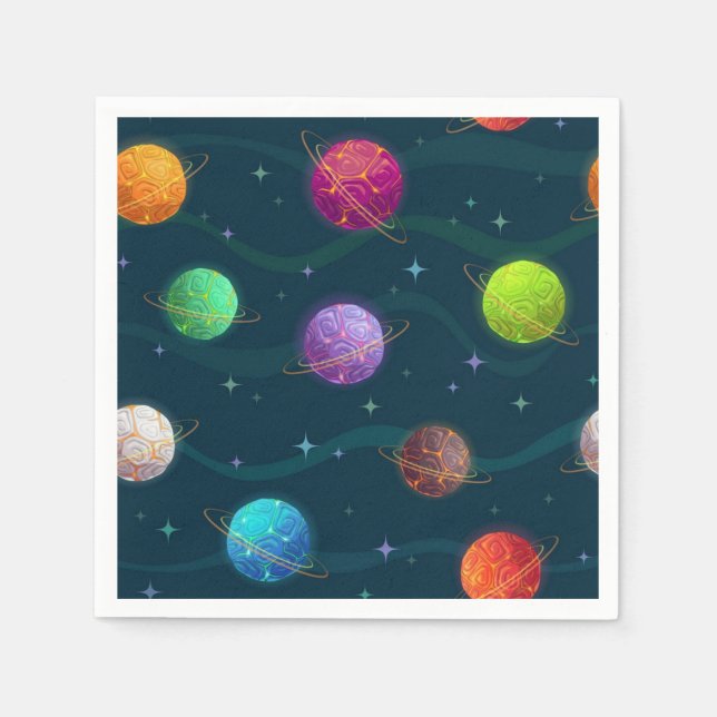 Space pattern napkin (Front)