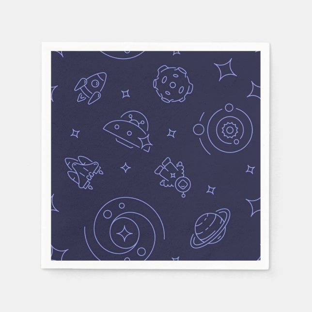 Space pattern napkin (Front)