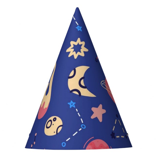 Space pattern party hat (Front)