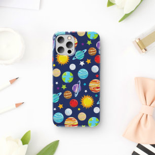 Space Pattern, Planets, Stars, Cosmos, Galaxy Case-Mate iPhone Case