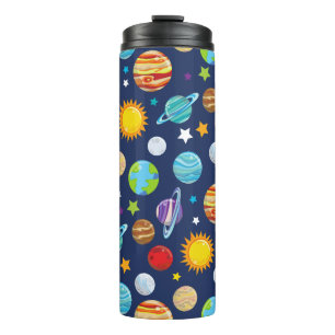 Space Pattern, Planets, Stars, Cosmos, Galaxy Thermal Tumbler