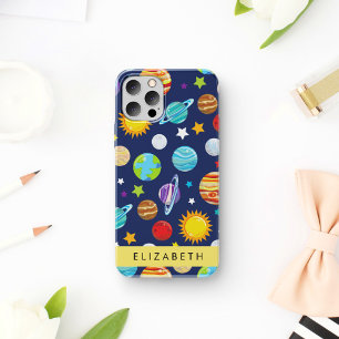 Space Pattern, Planets, Stars, Cosmos, Your Name iPhone 16 Case