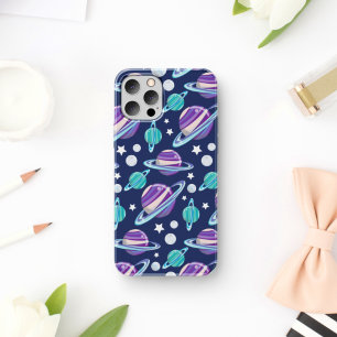 Space Pattern, Planets, Stars, Galaxy, Cosmos Case-Mate iPhone Case