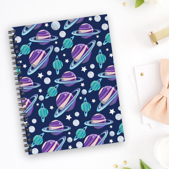 Space Pattern, Planets, Stars, Galaxy, Cosmos Planner (Creator Uploaded)