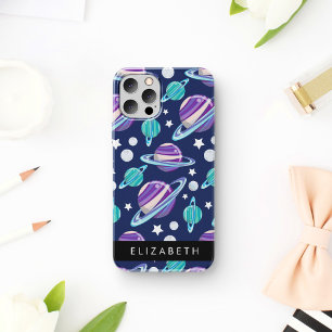 Space Pattern, Planets, Stars, Galaxy, Your Name iPhone 16 Case