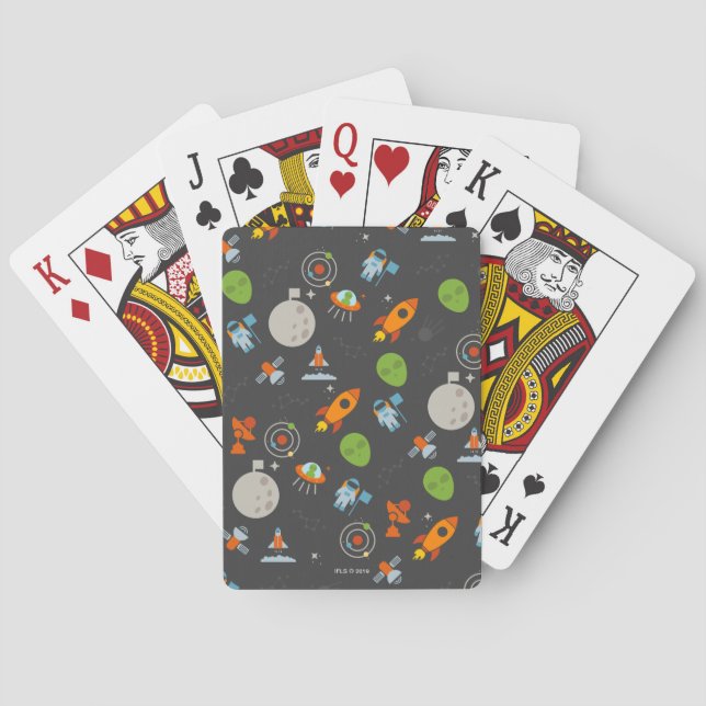 Space Pattern Playing Cards (Back)