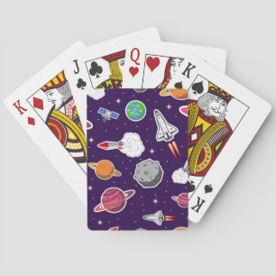 Space pattern playing cards