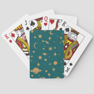 Space pattern playing cards
