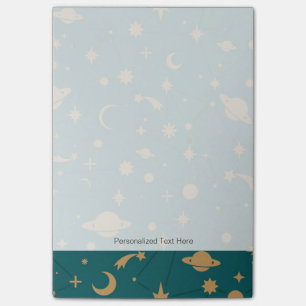 Space pattern post-it notes