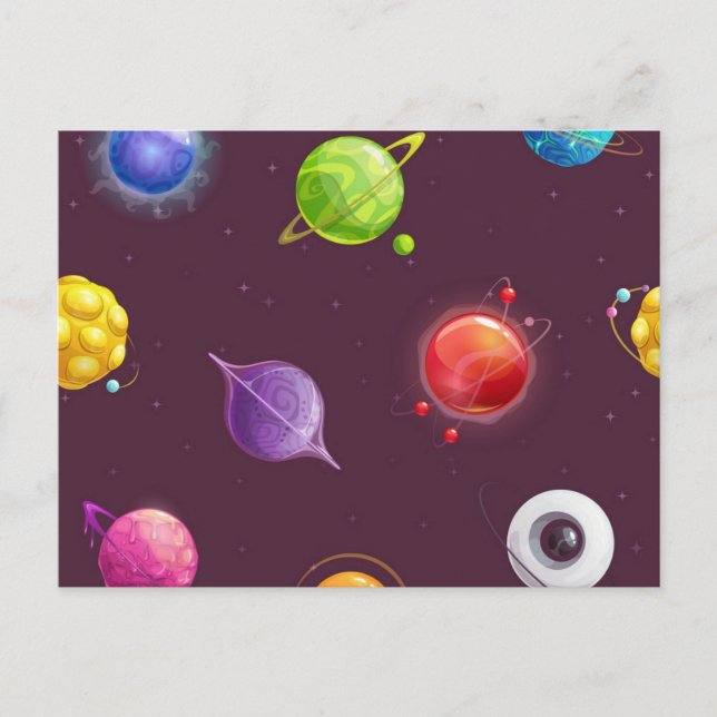 Space pattern postcard (Front)