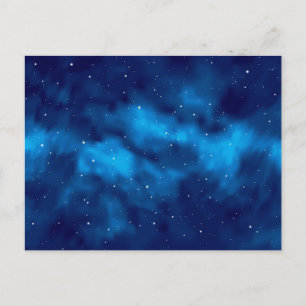 Space pattern postcard