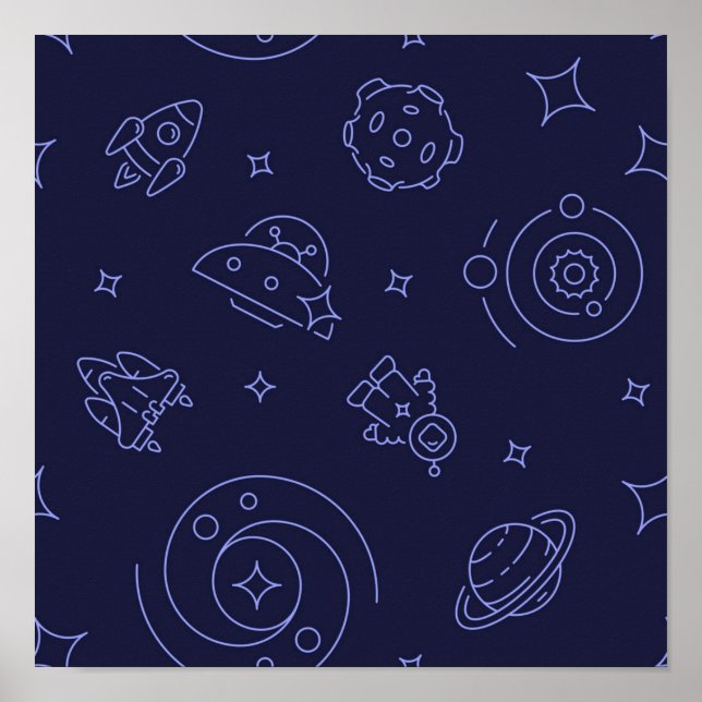 Space pattern poster (Front)