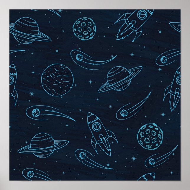 Space pattern poster (Front)