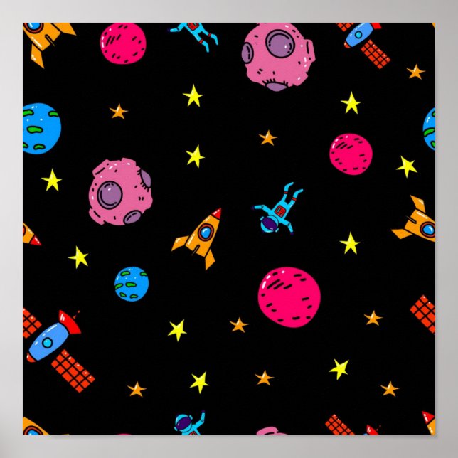 Space pattern poster (Front)