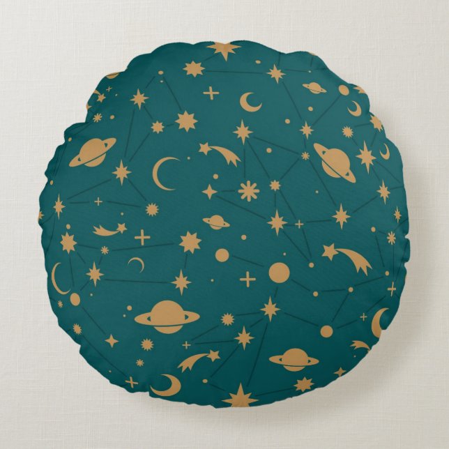 Space pattern round cushion (Front)