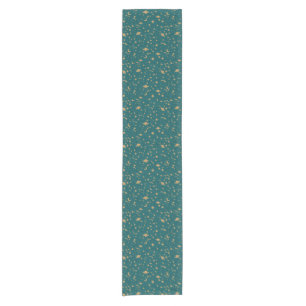 Space pattern short table runner