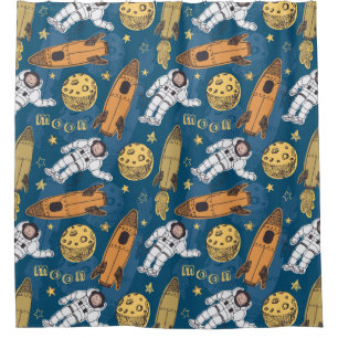 Space Pattern Shower Curtain