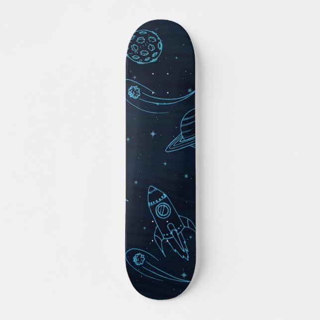 Space pattern skateboard (Front)