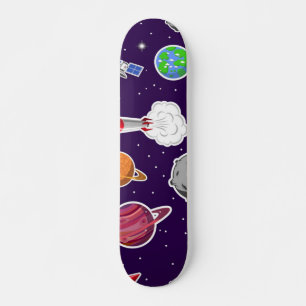 Space pattern skateboard