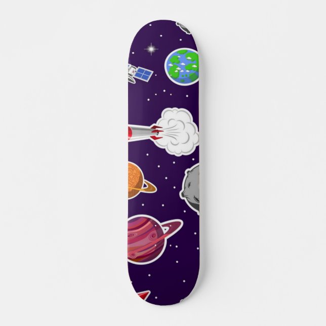 Space pattern skateboard (Front)