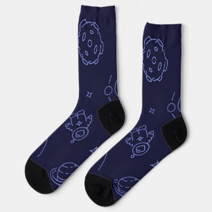 Space pattern socks