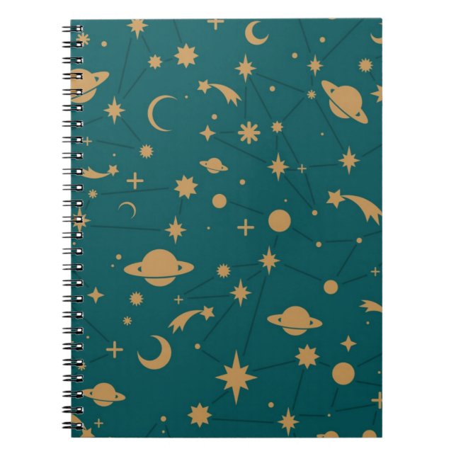 Space pattern spiral notebook (Front)